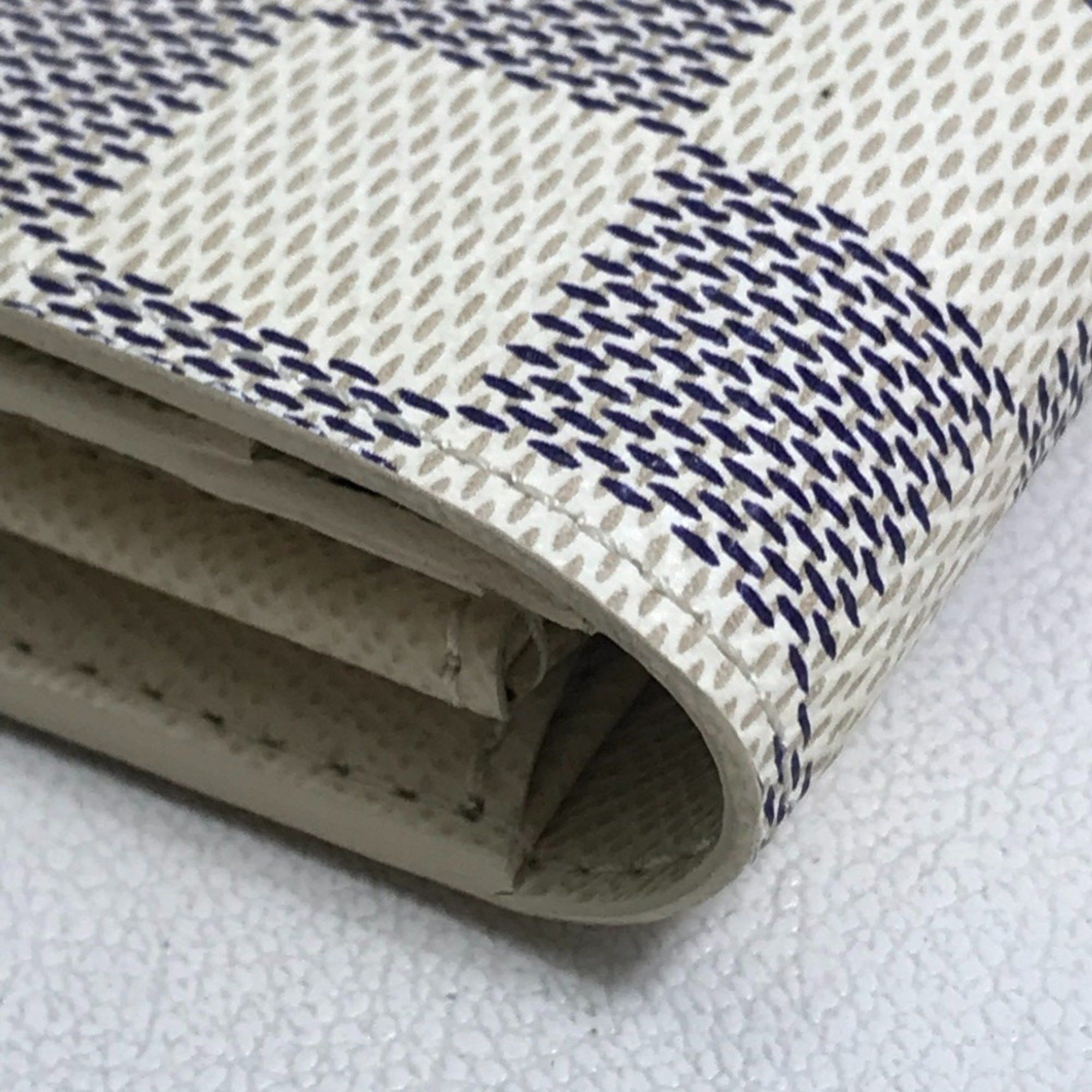 Louis Vuitton LOUIS VUITTON N61735 Damier Azur Portefeuille Sarah Long Wallet in Canvas, Women's, White Size ONE SIZE - 5 Thumbnail