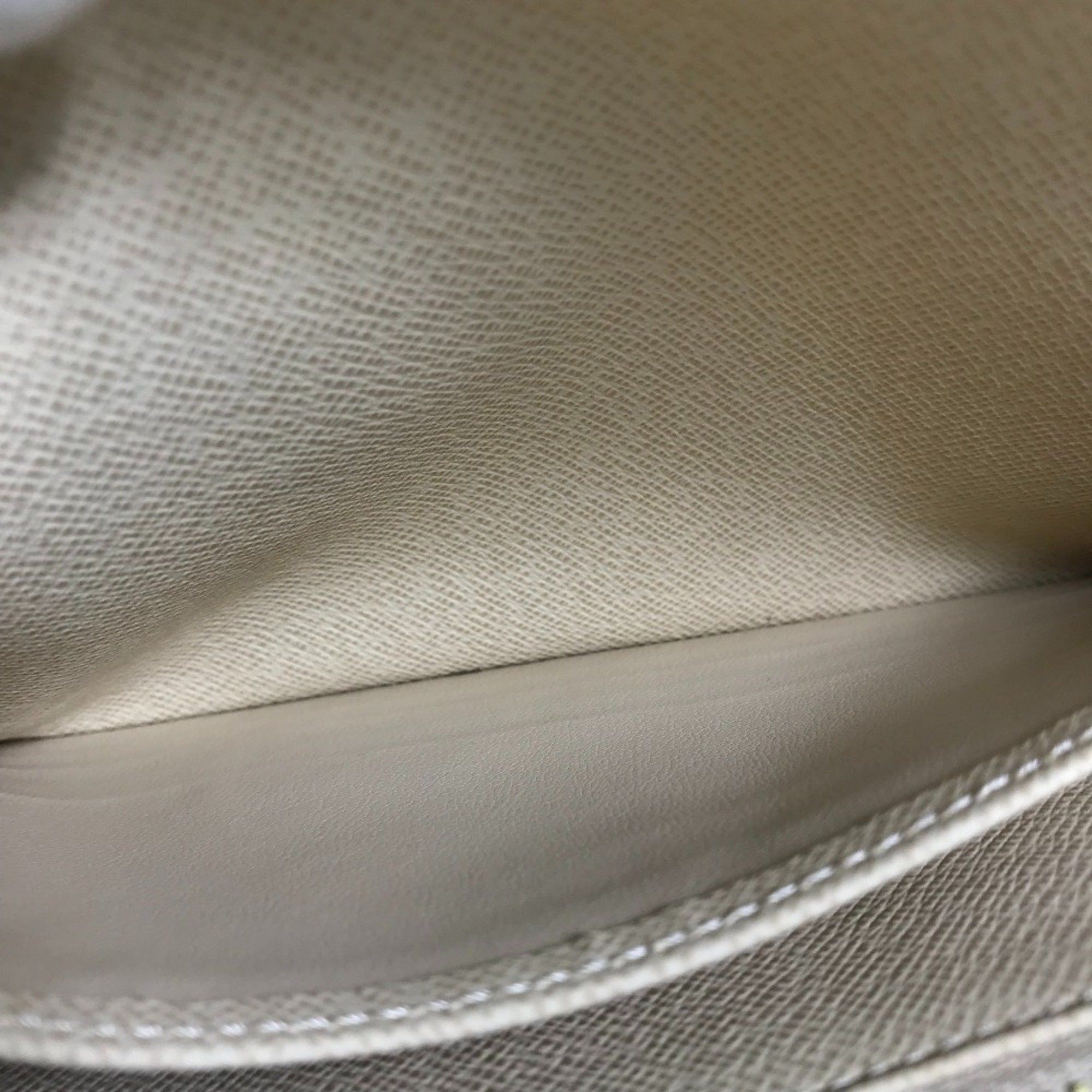 Louis Vuitton LOUIS VUITTON N61735 Damier Azur Portefeuille Sarah Long Wallet in Canvas, Women's, White Size ONE SIZE - 11 Thumbnail