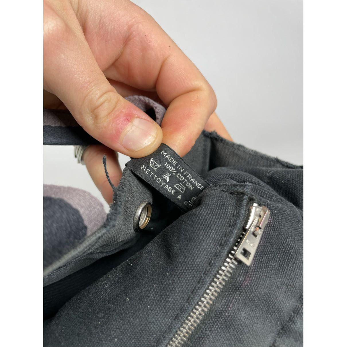 Other Hermès Black Cotton Handbag Size ONE SIZE - 4 Thumbnail