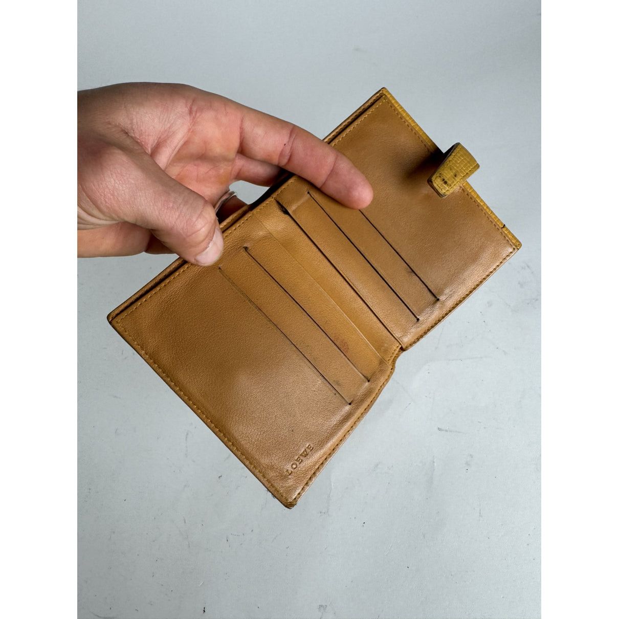 Loewe Puzzle Yellow Leather Wallet Size ONE SIZE - 3 Thumbnail