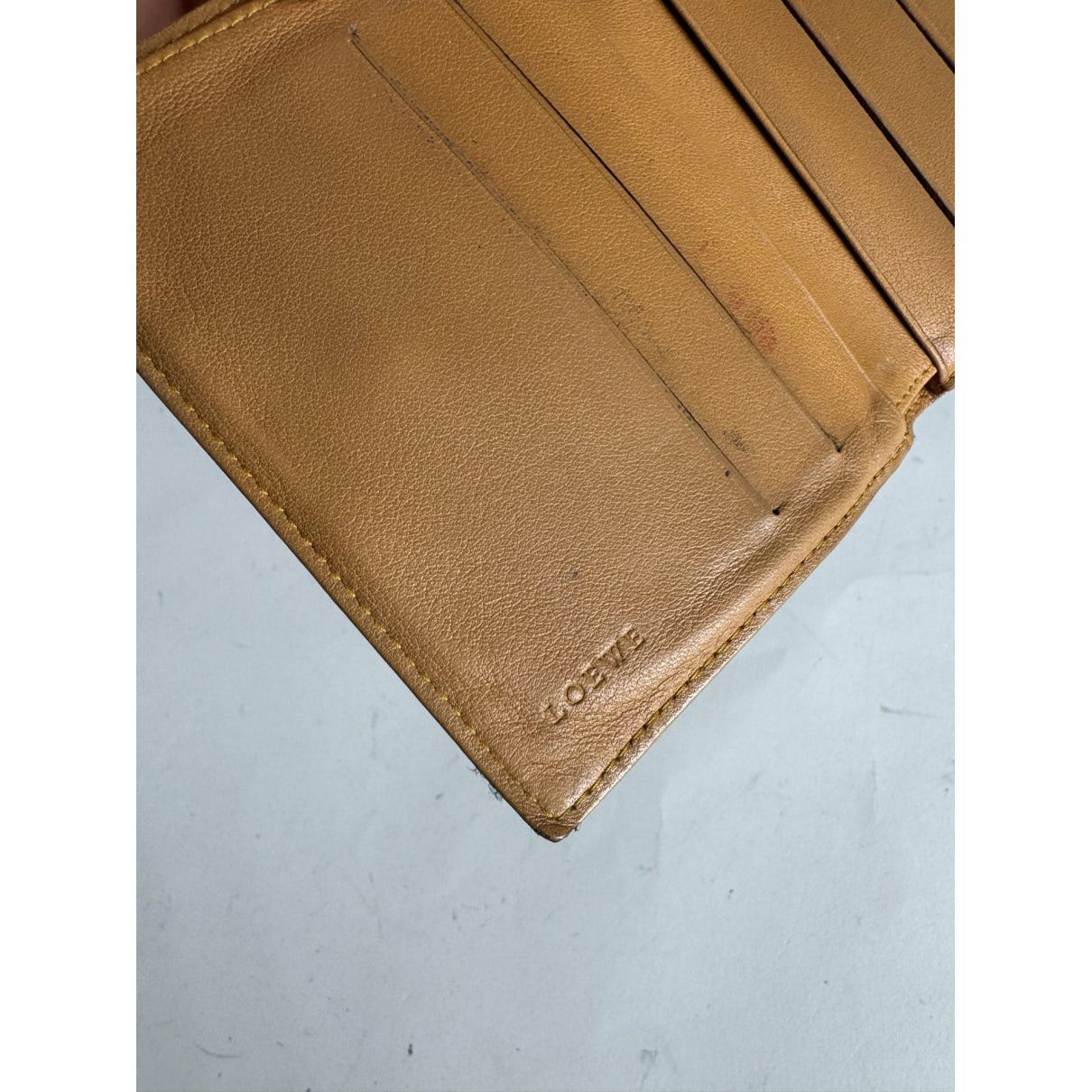 Loewe Puzzle Yellow Leather Wallet Size ONE SIZE - 4 Thumbnail