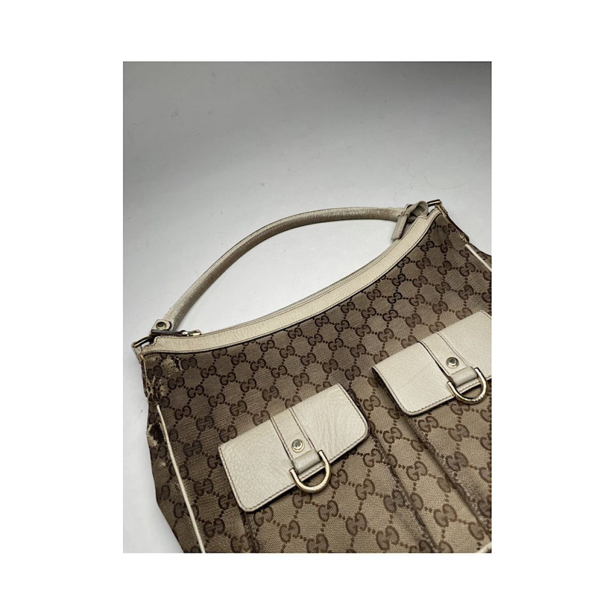Gucci Jackie Vintage Beige Leather Handbag Size ONE SIZE - 4 Thumbnail