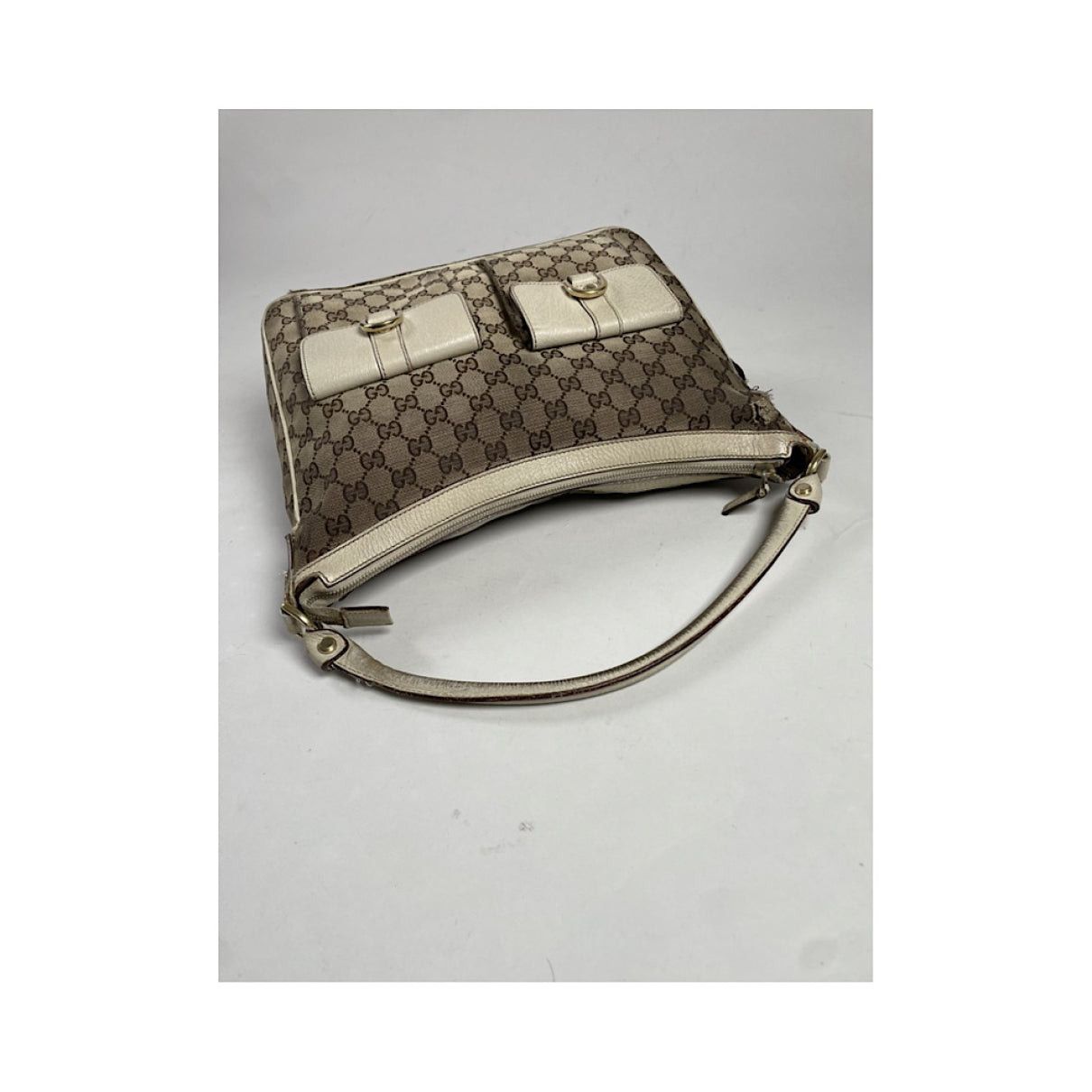 Gucci Jackie Vintage Beige Leather Handbag Size ONE SIZE - 2 Thumbnail