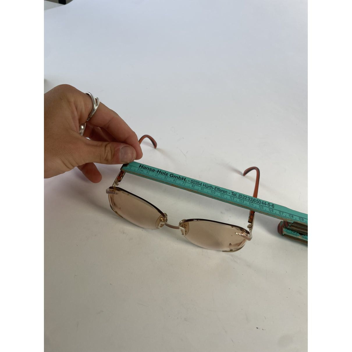 Dior Orange Metal Sunglasses Size ONE SIZE - 5 Thumbnail