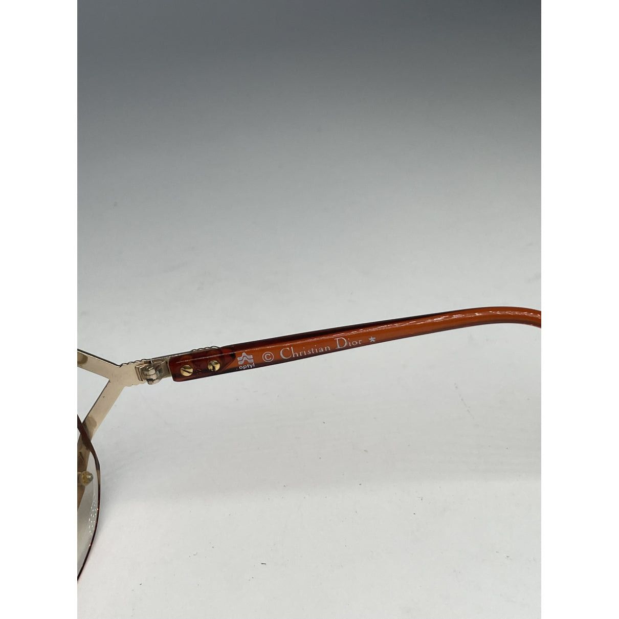 Dior Orange Metal Sunglasses Size ONE SIZE - 4 Thumbnail