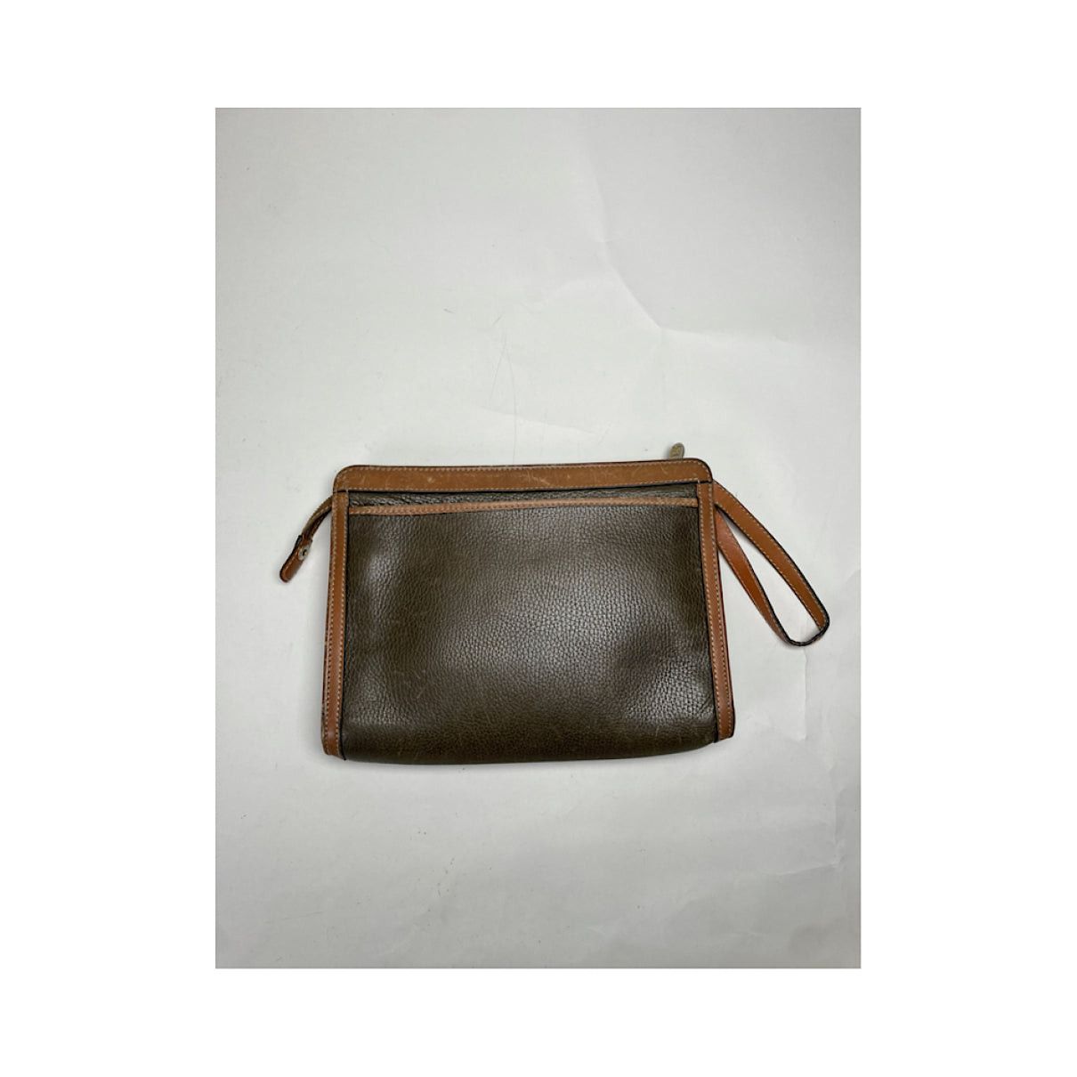 Celine Triomphe Vintage Brown Leather Clutch Bag Size ONE SIZE - 5 Thumbnail