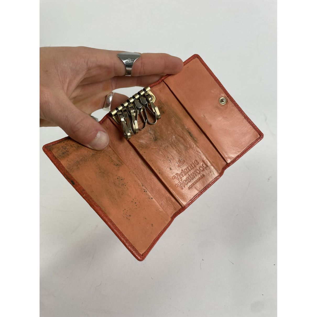 Vivienne Westwood Orange Leather Purse Size ONE SIZE - 5 Thumbnail