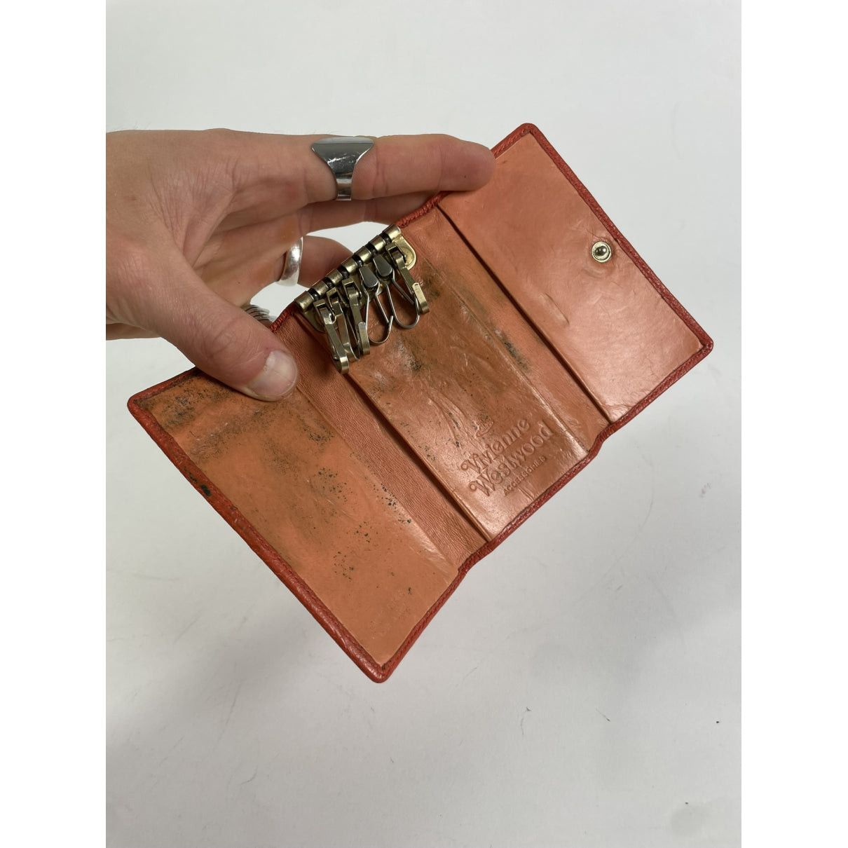 Vivienne Westwood Orange Leather Purse Size ONE SIZE - 4 Thumbnail