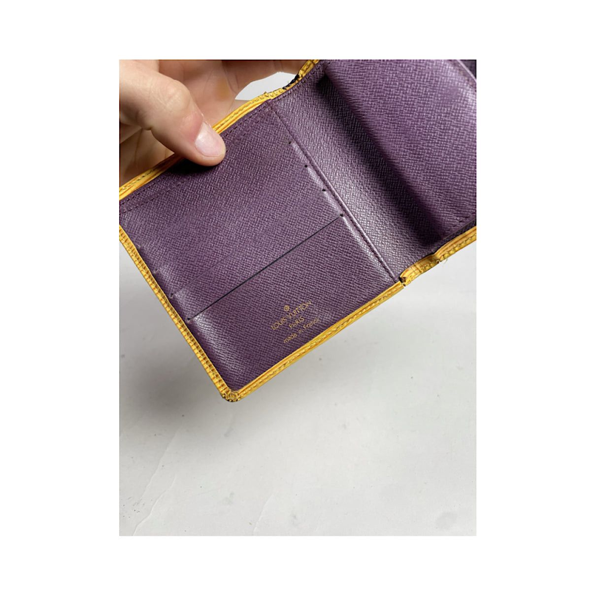 Louis Vuitton Yellow Leather Purse Size ONE SIZE - 4 Thumbnail