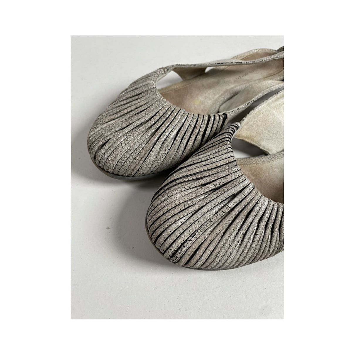 Dries Van Noten Beige Leather Ballet Flat Size US 5.5 / IT 35.5 - 4 Thumbnail