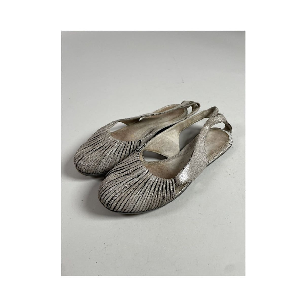 Dries Van Noten Beige Leather Ballet Flat Size US 5.5 / IT 35.5 - 5 Thumbnail