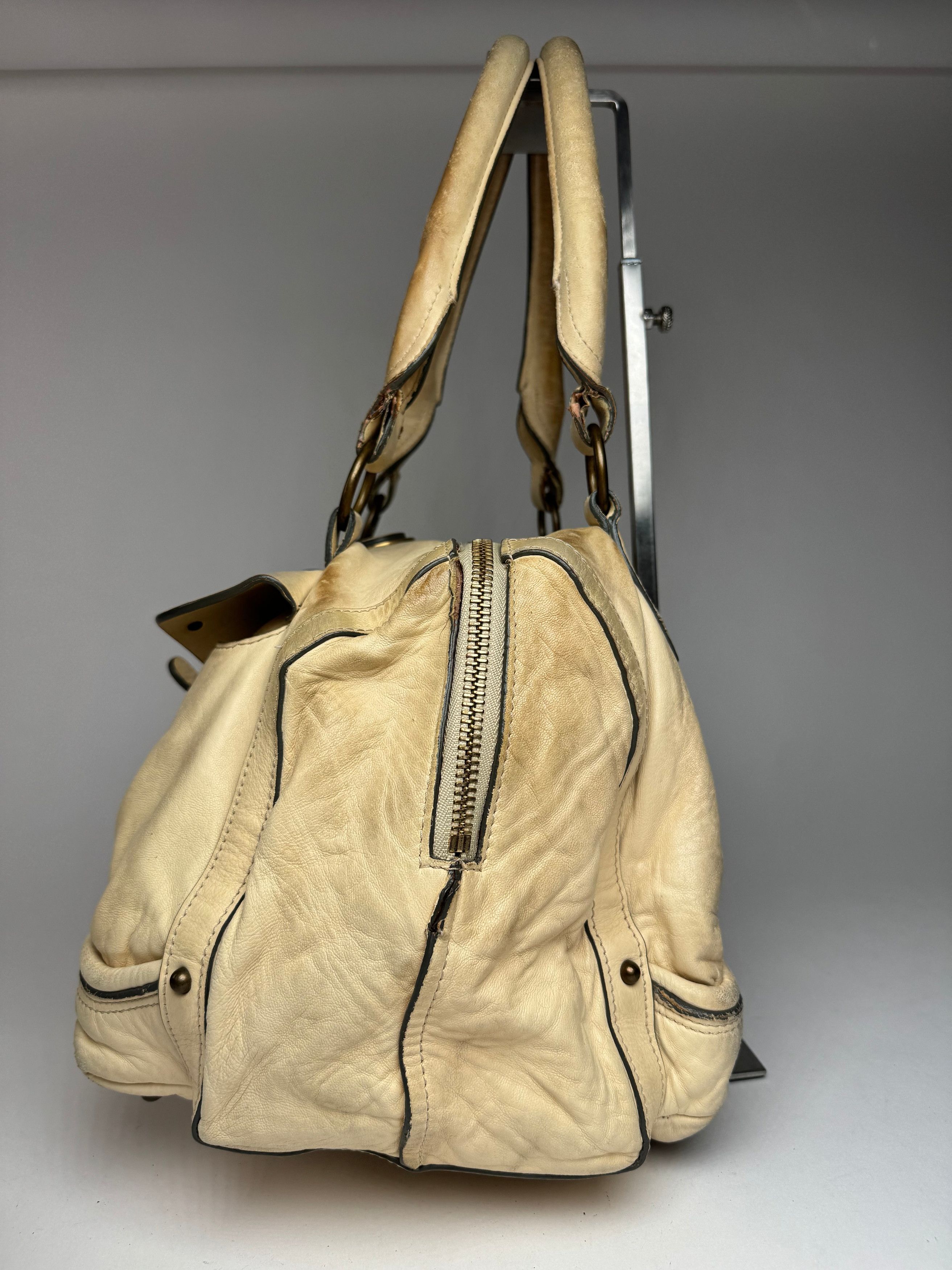 Chloe Vintage Leather Bag Beige Size ONE SIZE - 7 Thumbnail