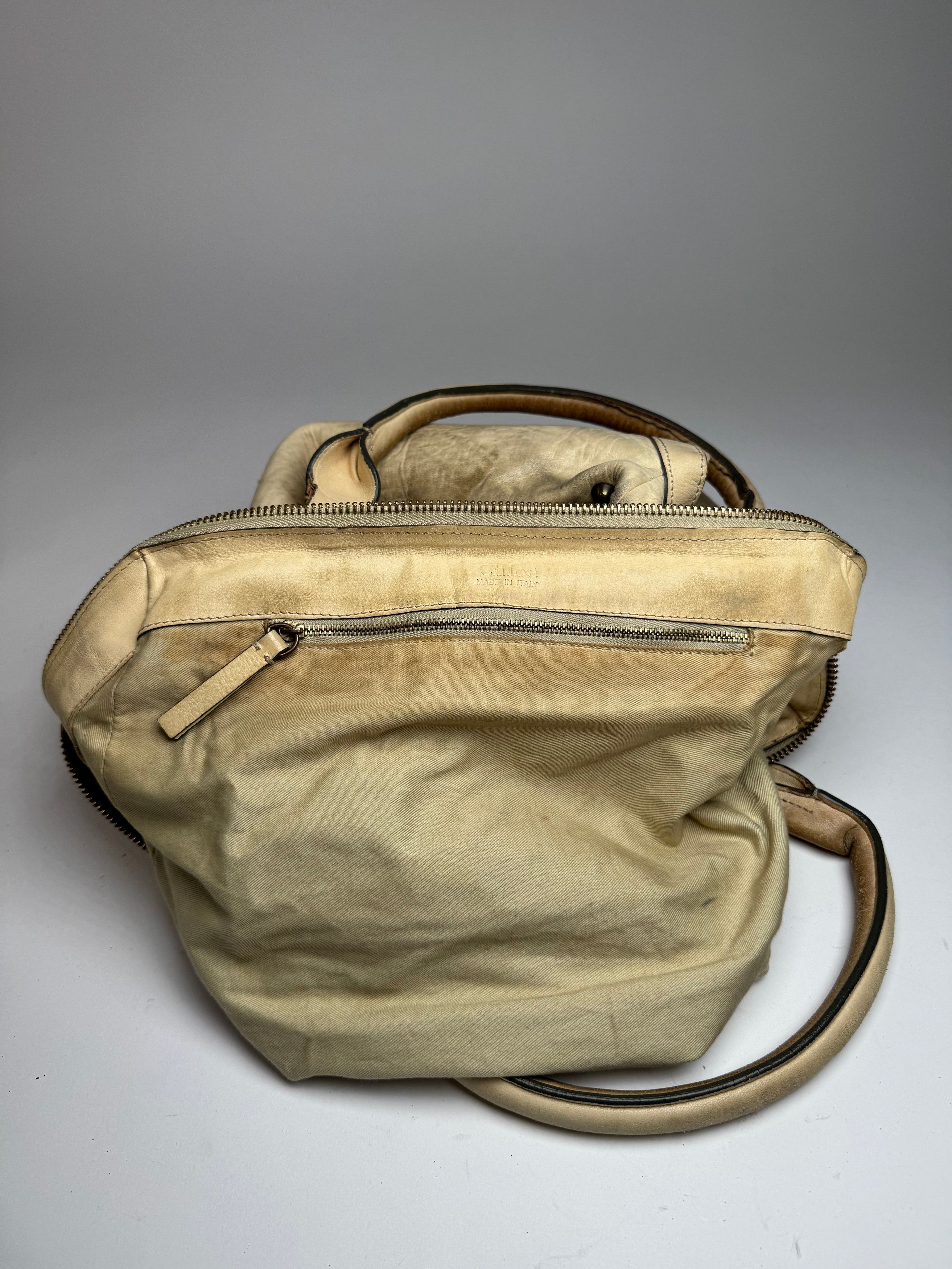 Chloe Vintage Leather Bag Beige Size ONE SIZE - 14 Thumbnail
