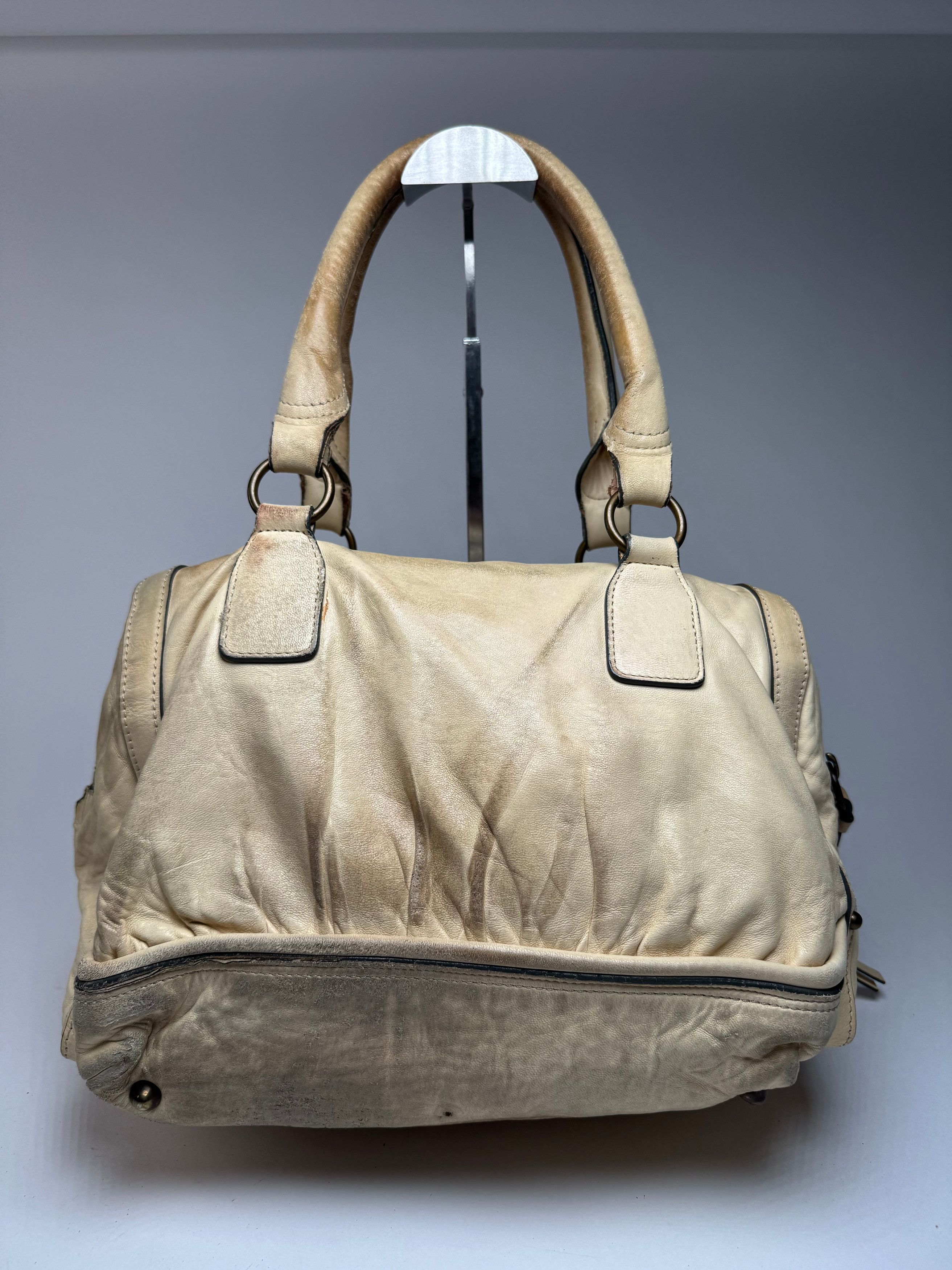 Chloe Vintage Leather Bag Beige Size ONE SIZE - 5 Thumbnail