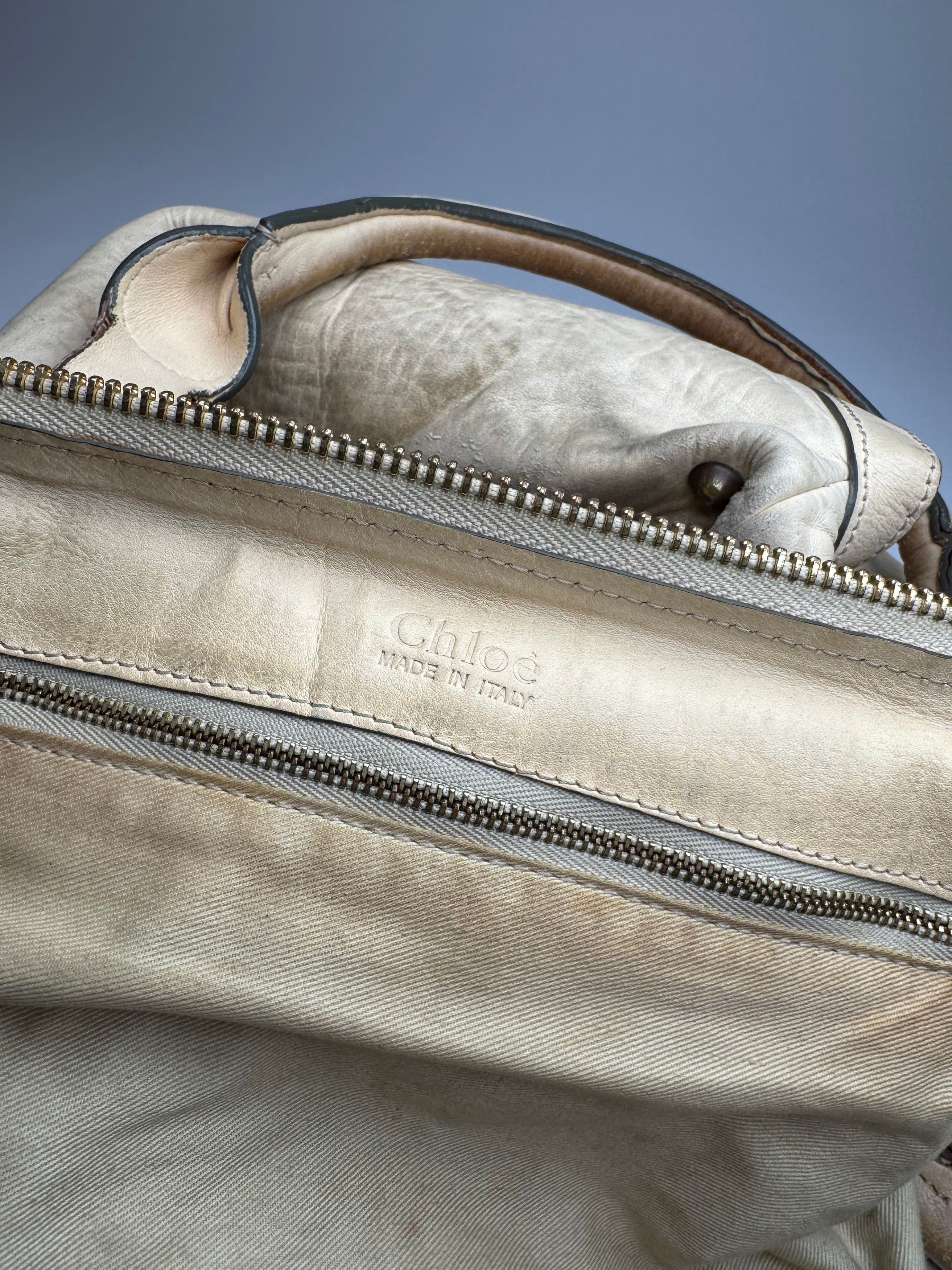 Chloe Vintage Leather Bag Beige Size ONE SIZE - 3 Thumbnail