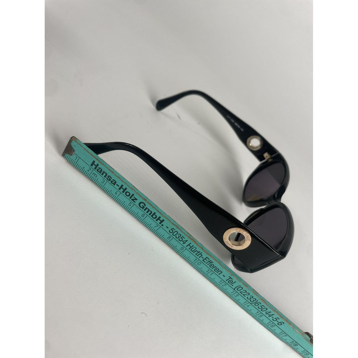 Celine Black Plastic Sunglasses Size ONE SIZE - 5 Thumbnail