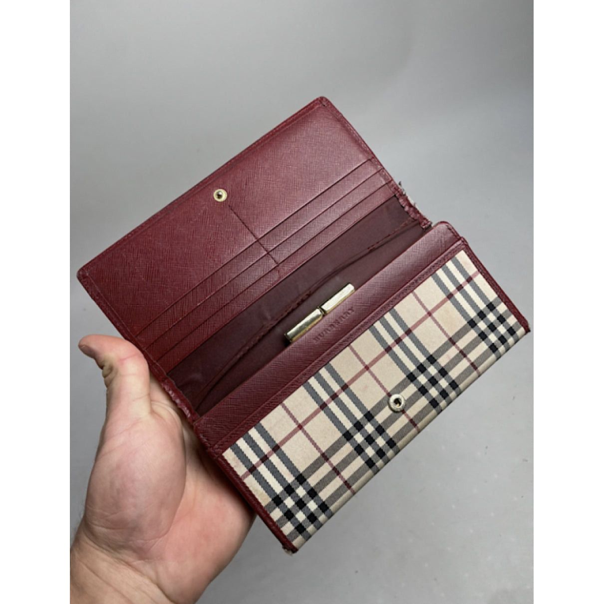 Burberry Beige Leather Wallet Size ONE SIZE - 4 Thumbnail