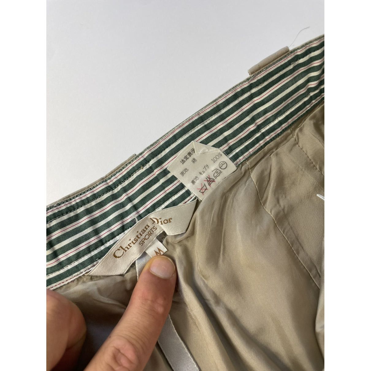 Dior Beige Cotton Trouser Size 30" / US 8 / IT 44 - 4 Thumbnail