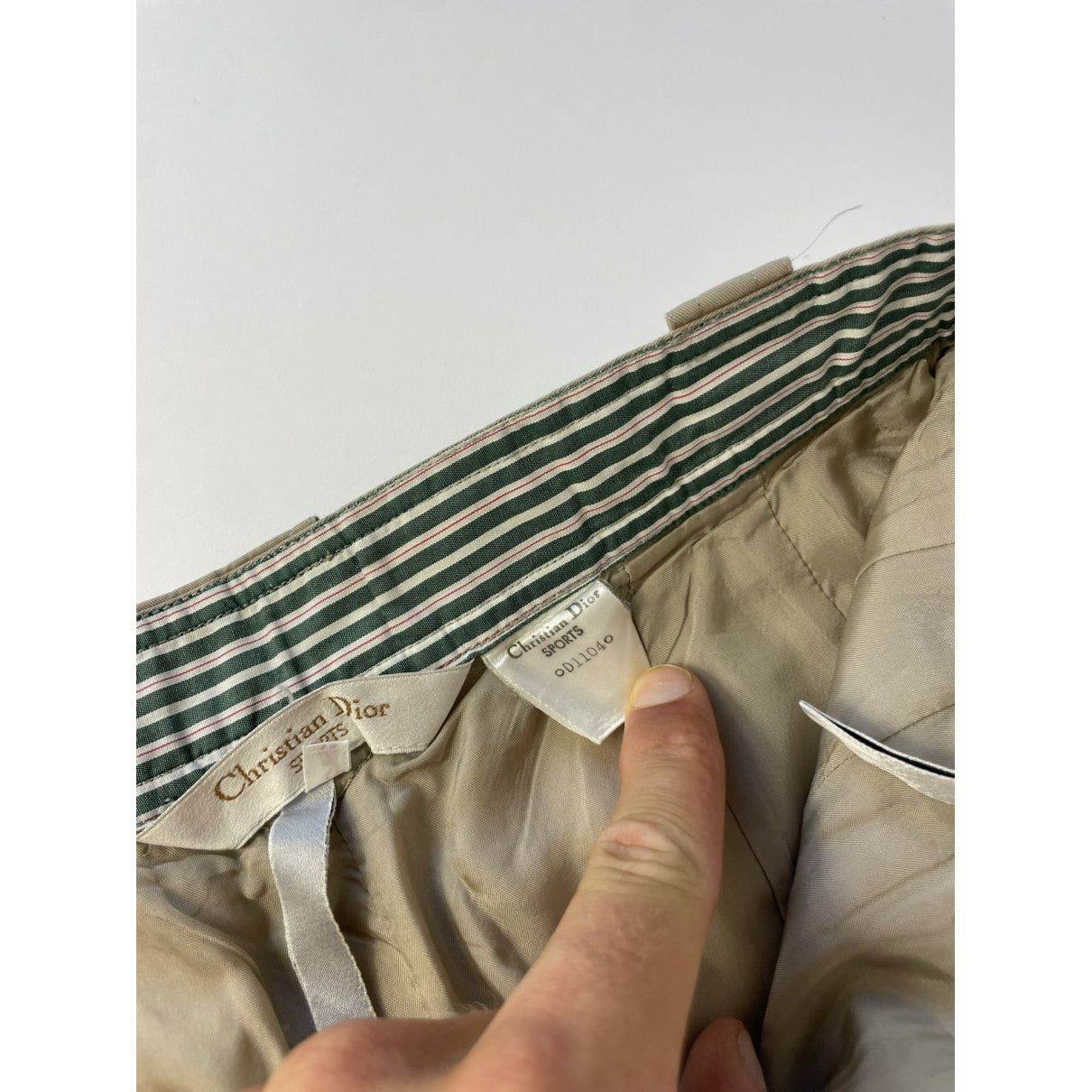 Dior Beige Cotton Trouser Size 30" / US 8 / IT 44 - 5 Thumbnail