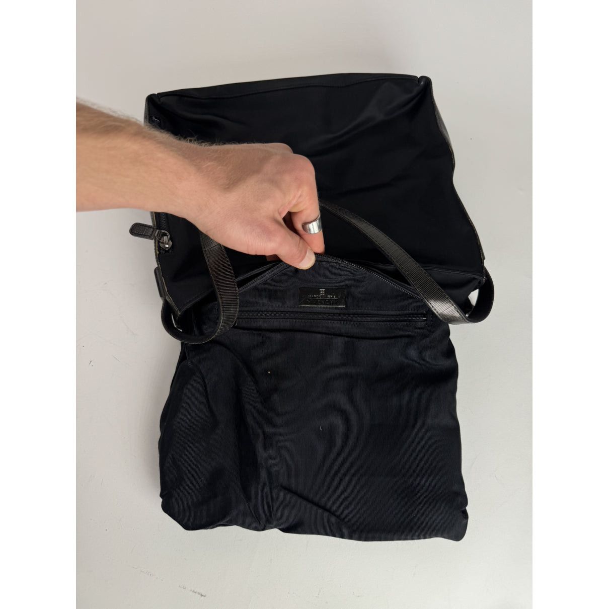 Givenchy 4G Black Cotton Handbag Size ONE SIZE - 2 Thumbnail