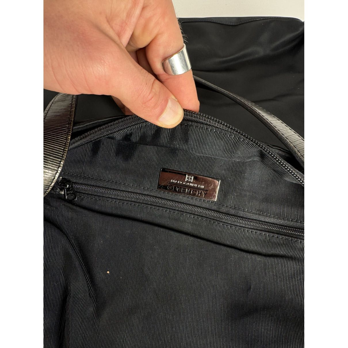 Givenchy 4G Black Cotton Handbag Size ONE SIZE - 3 Thumbnail