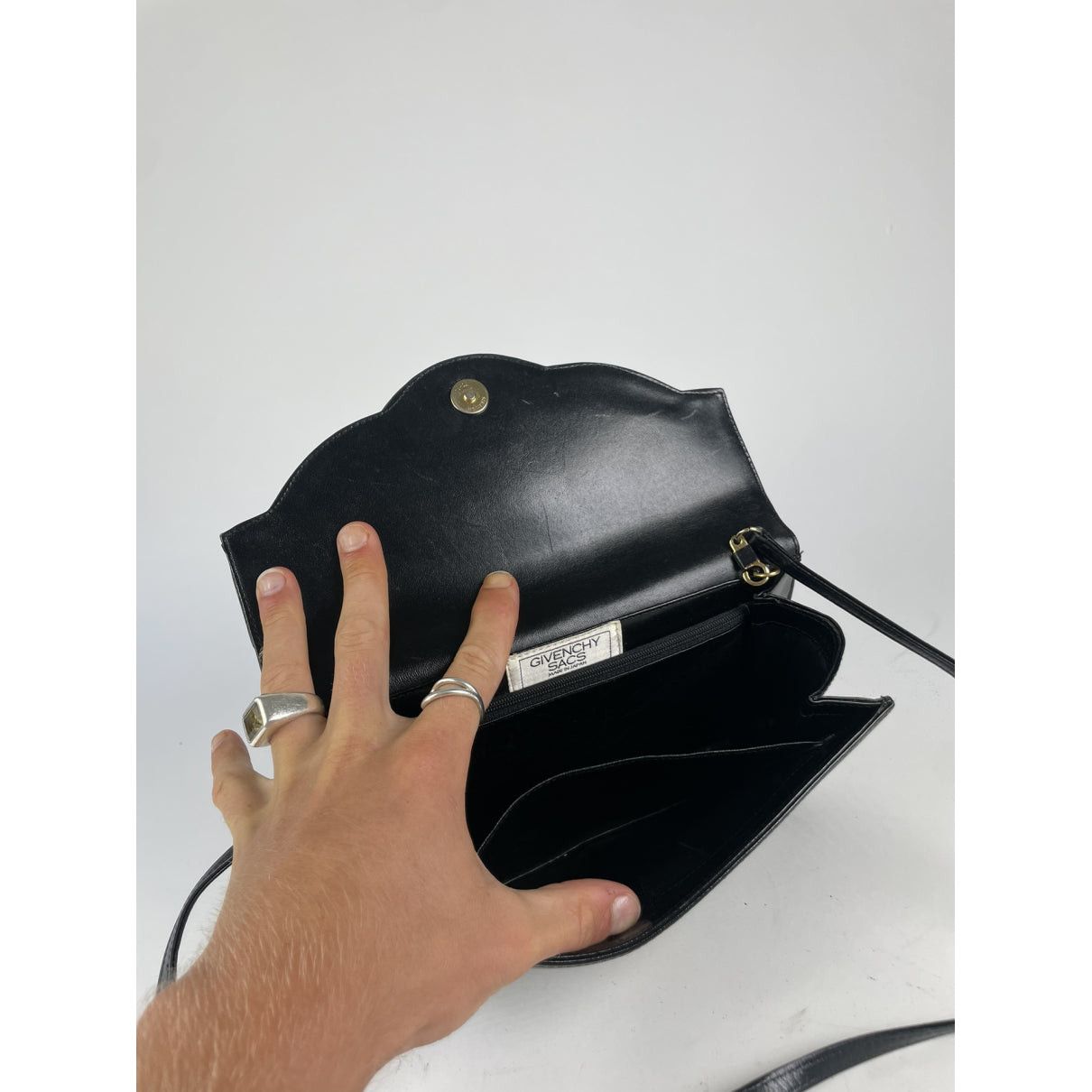 Givenchy Pocket Mini Black Leather Handbag Size ONE SIZE - 2 Thumbnail