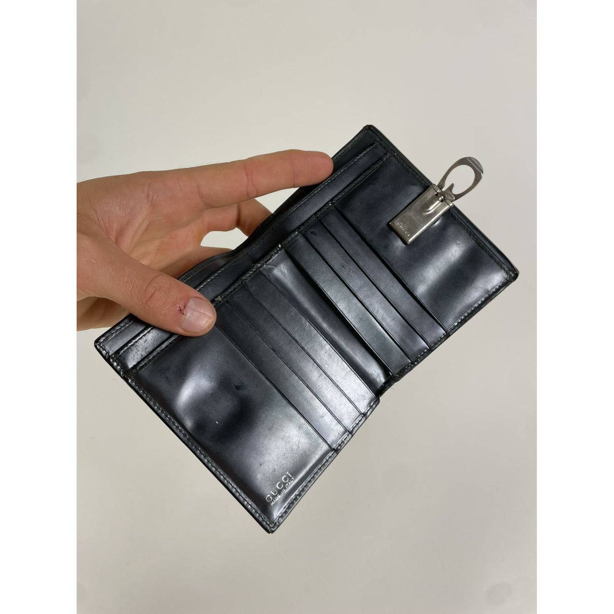 Gucci Marmont Black Patent Leather Wallet Size ONE SIZE - 4 Thumbnail