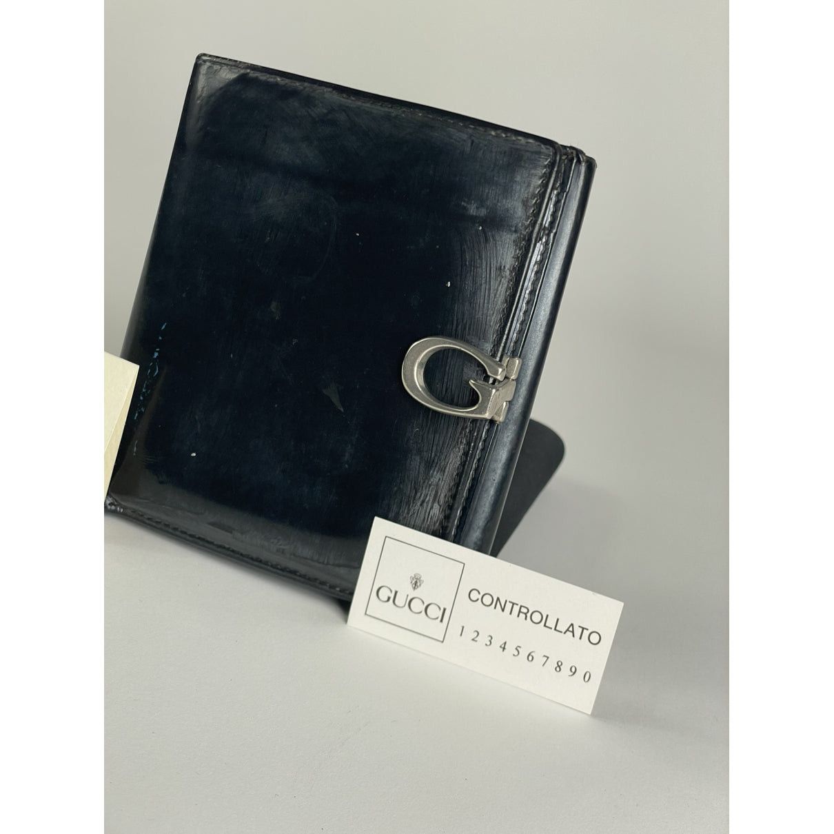 Gucci Marmont Black Patent Leather Wallet Size ONE SIZE - 3 Thumbnail