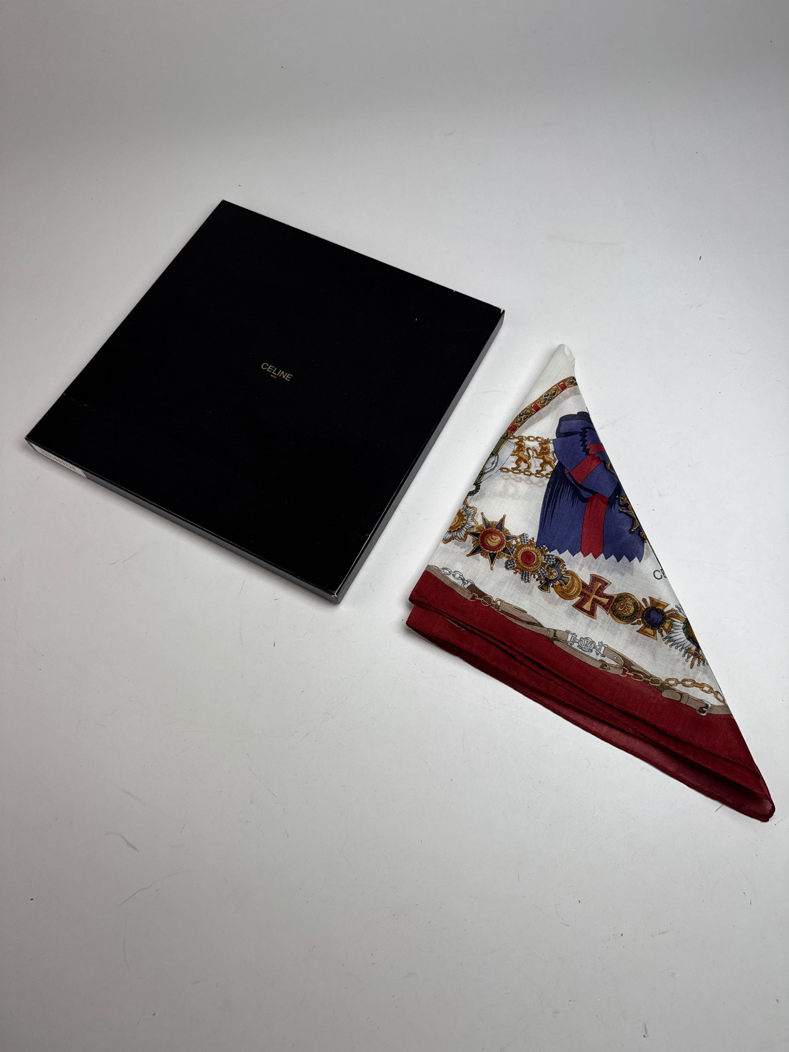 Celine Vintage Paris Silk Cloth Size ONE SIZE - 3 Thumbnail