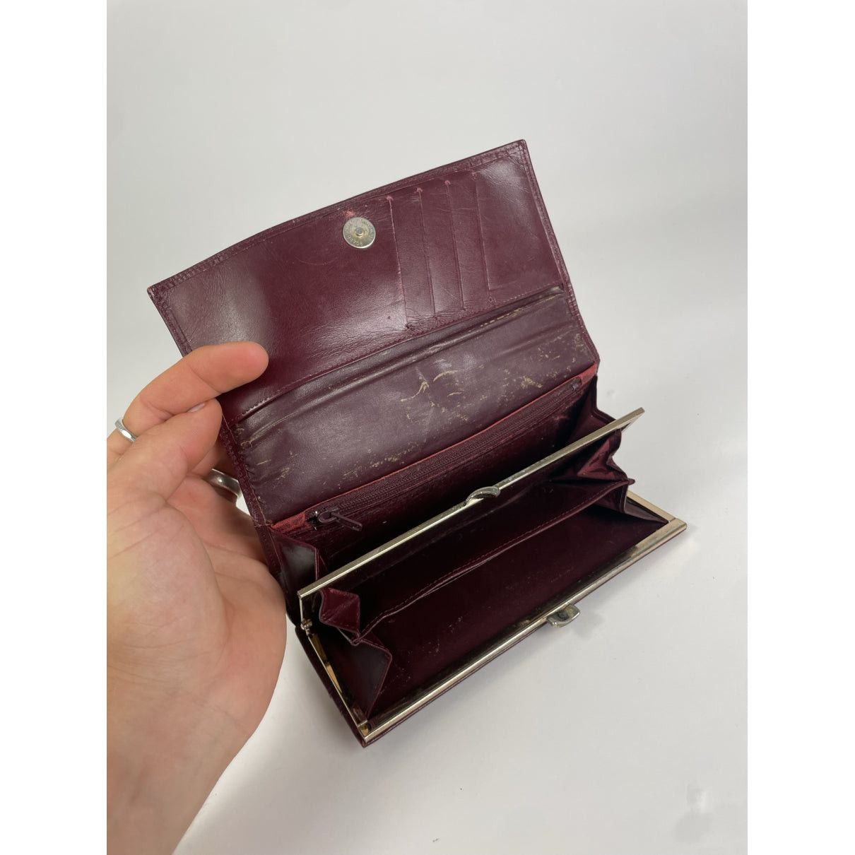 Givenchy Burgundy Leather Wallet Size ONE SIZE - 5 Thumbnail