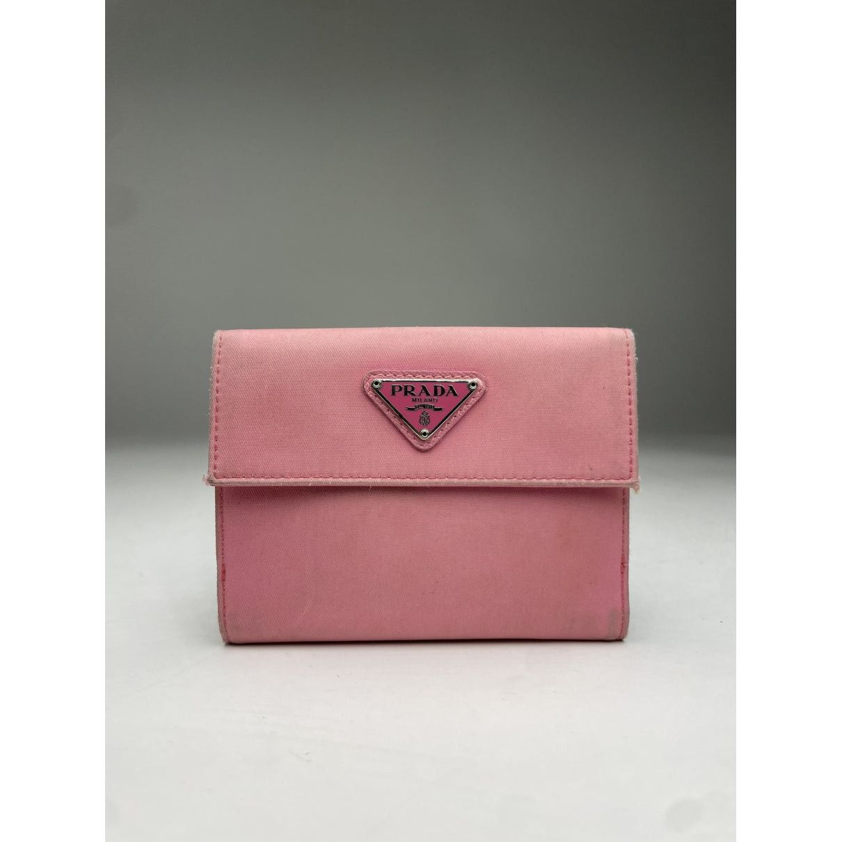 Prada Tessuto Pink Leather Wallet Size ONE SIZE - 3 Thumbnail