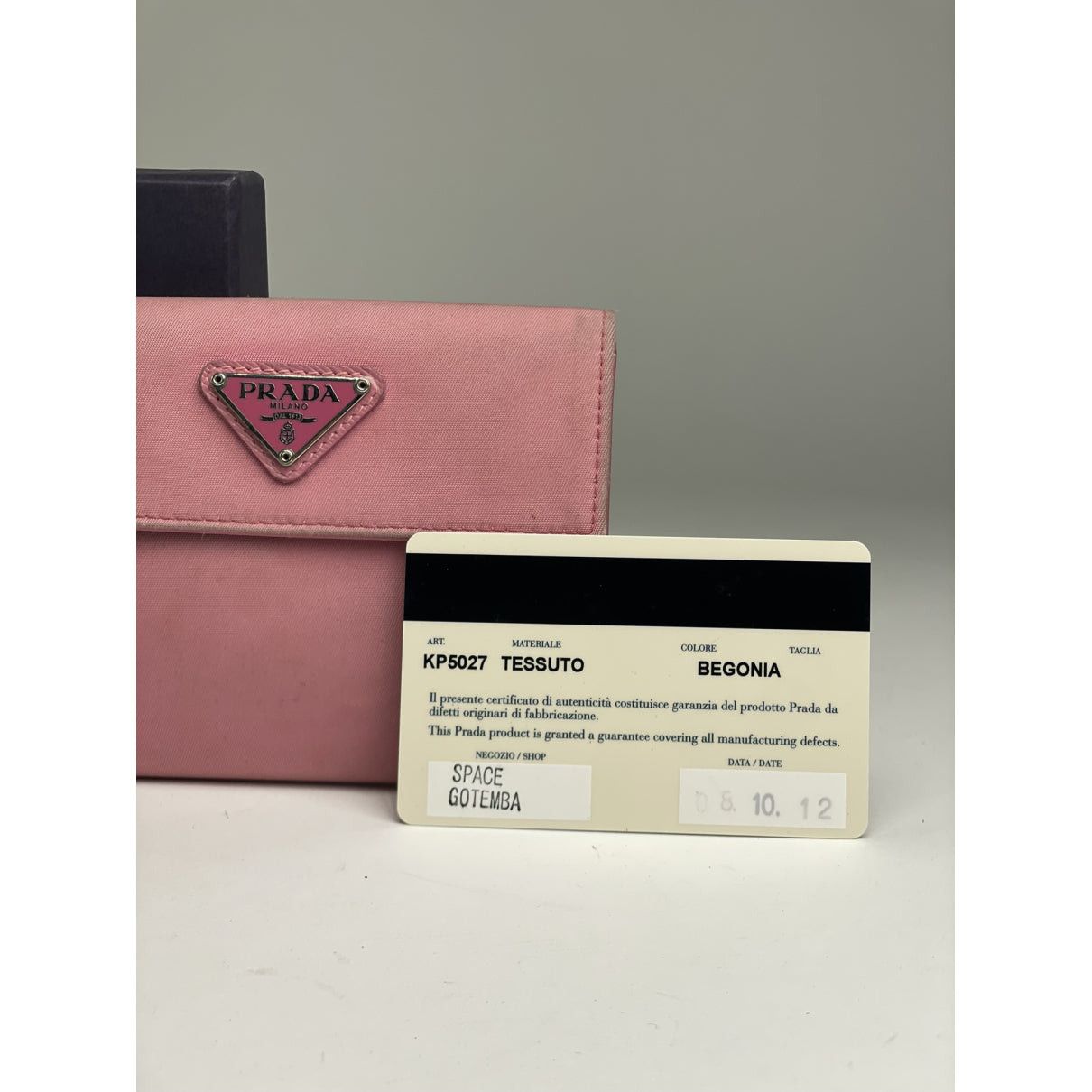 Prada Tessuto Pink Leather Wallet Size ONE SIZE - 2 Thumbnail