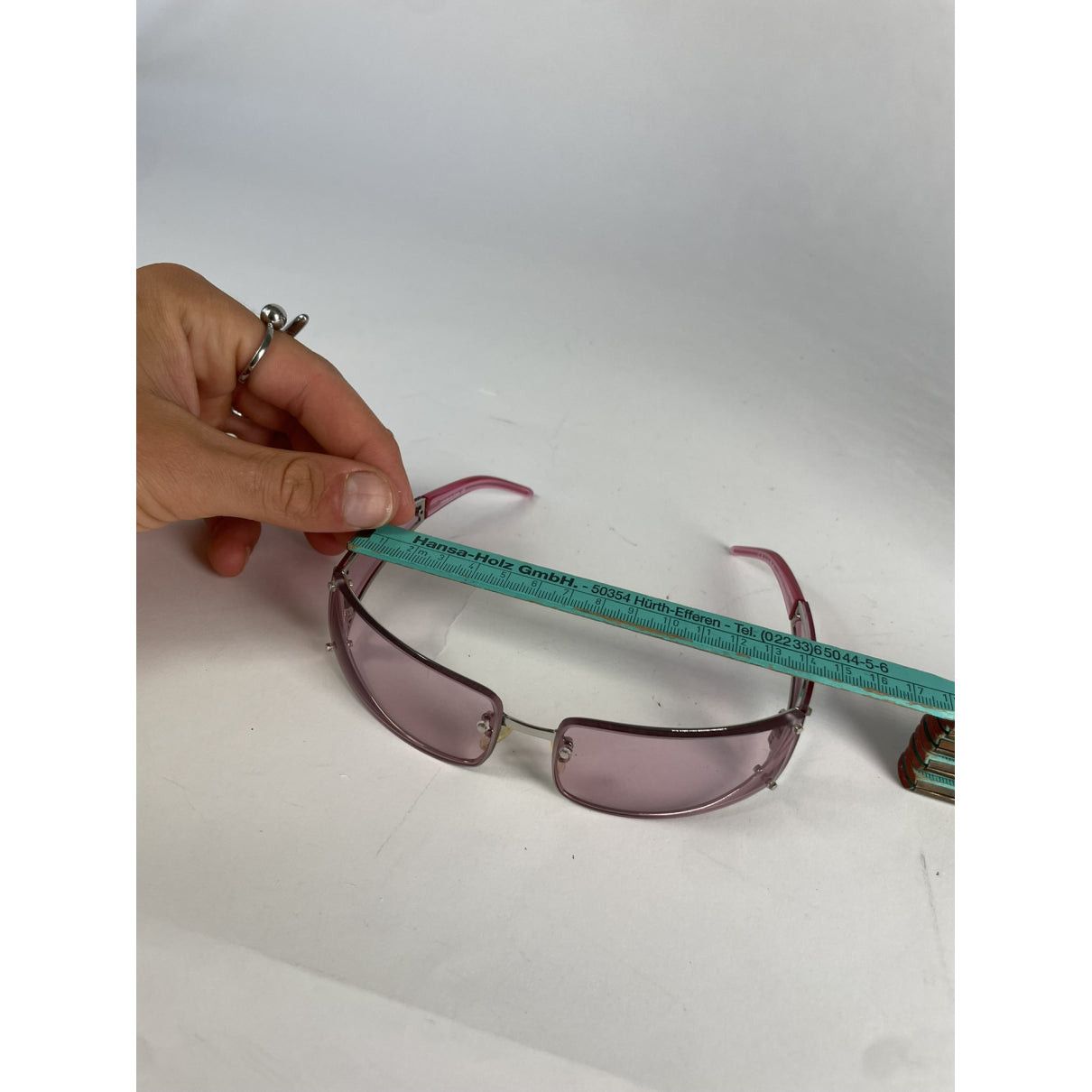 Celine Purple Plastic Sunglasses Size ONE SIZE - 5 Thumbnail