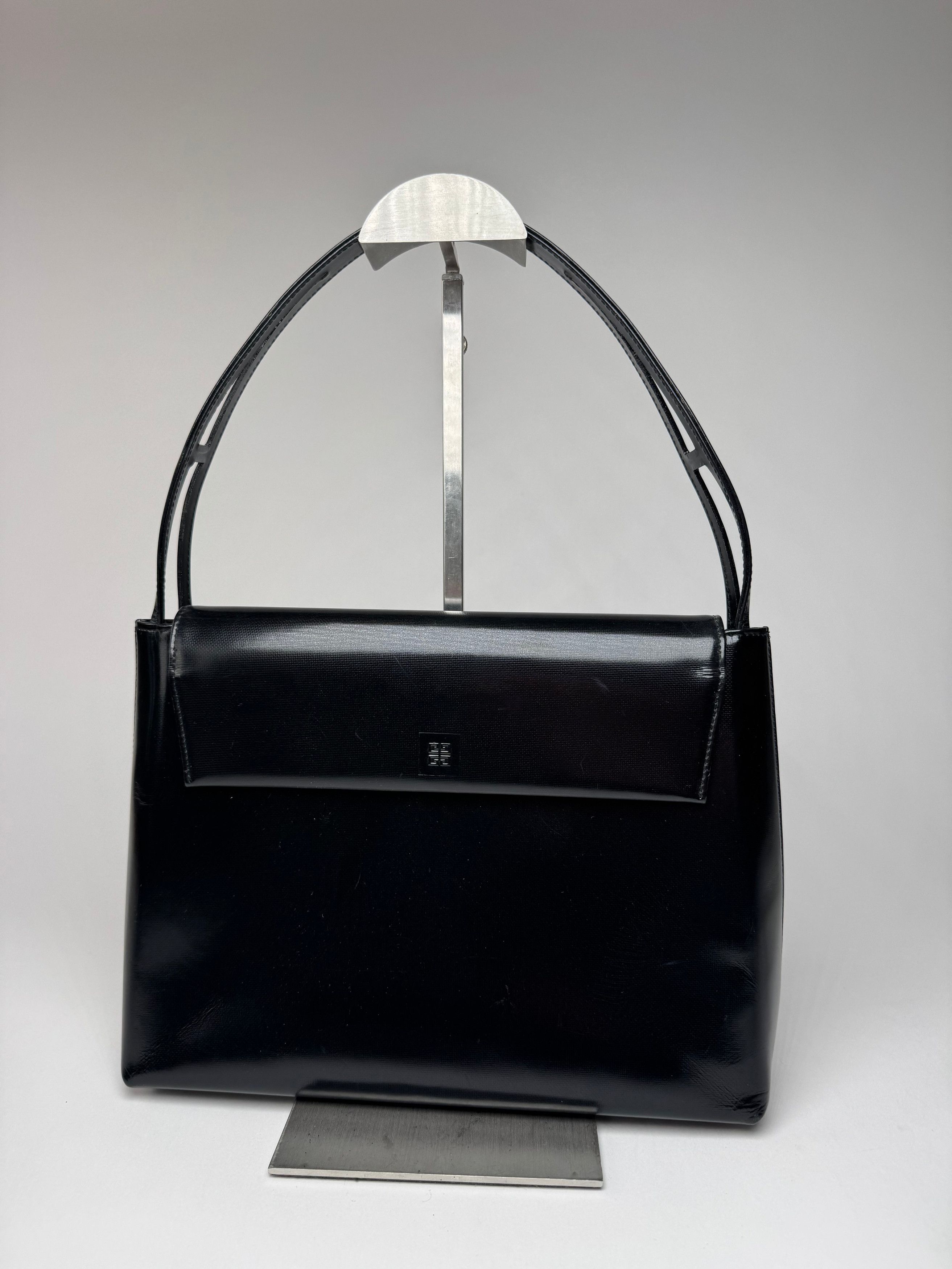 Givenchy Vintage 4G Patent Leather Bag Black Size ONE SIZE - 6 Thumbnail