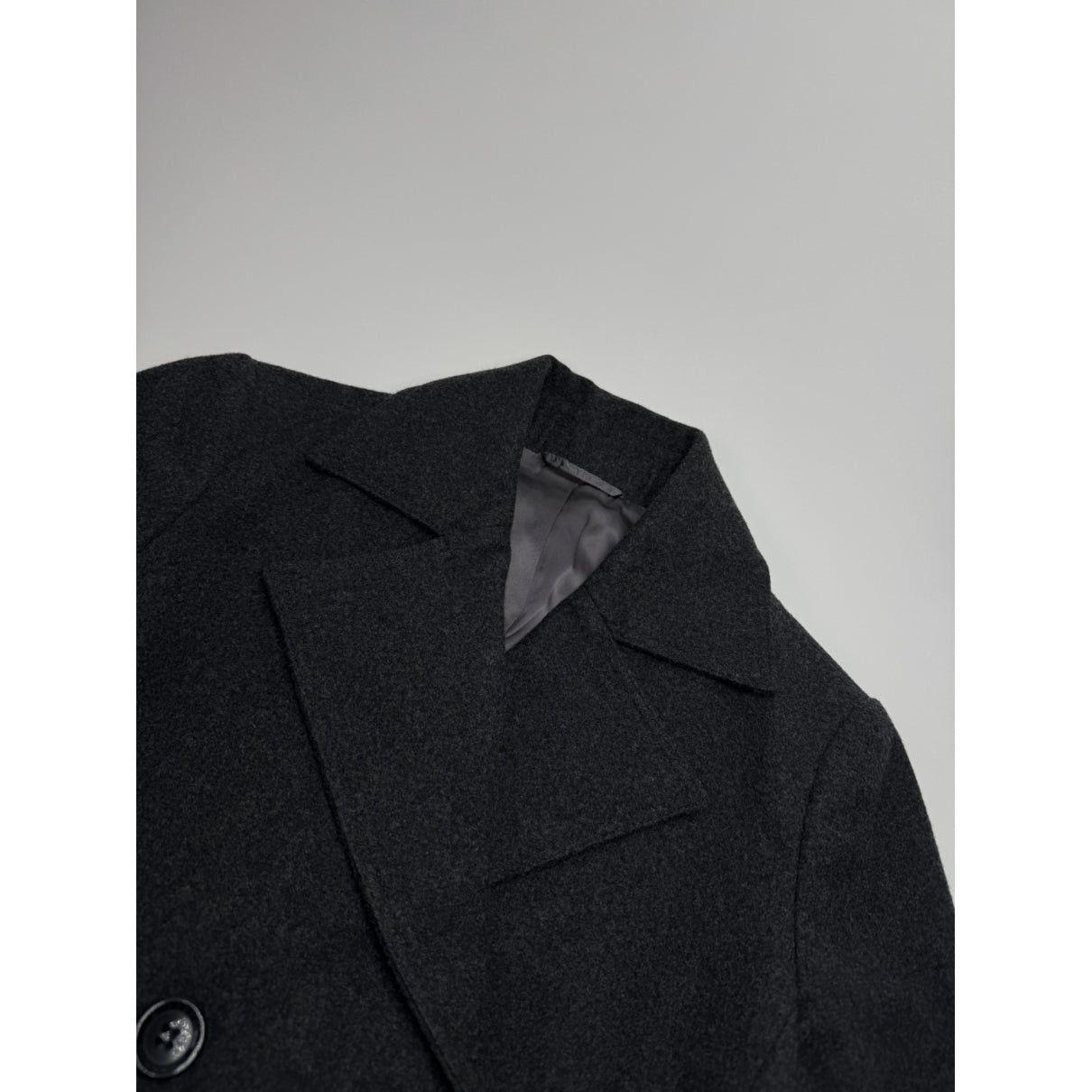 Burberry Kensington Anthracite Wool Trench Coat Size L / US 10 / IT 46 - 5 Thumbnail