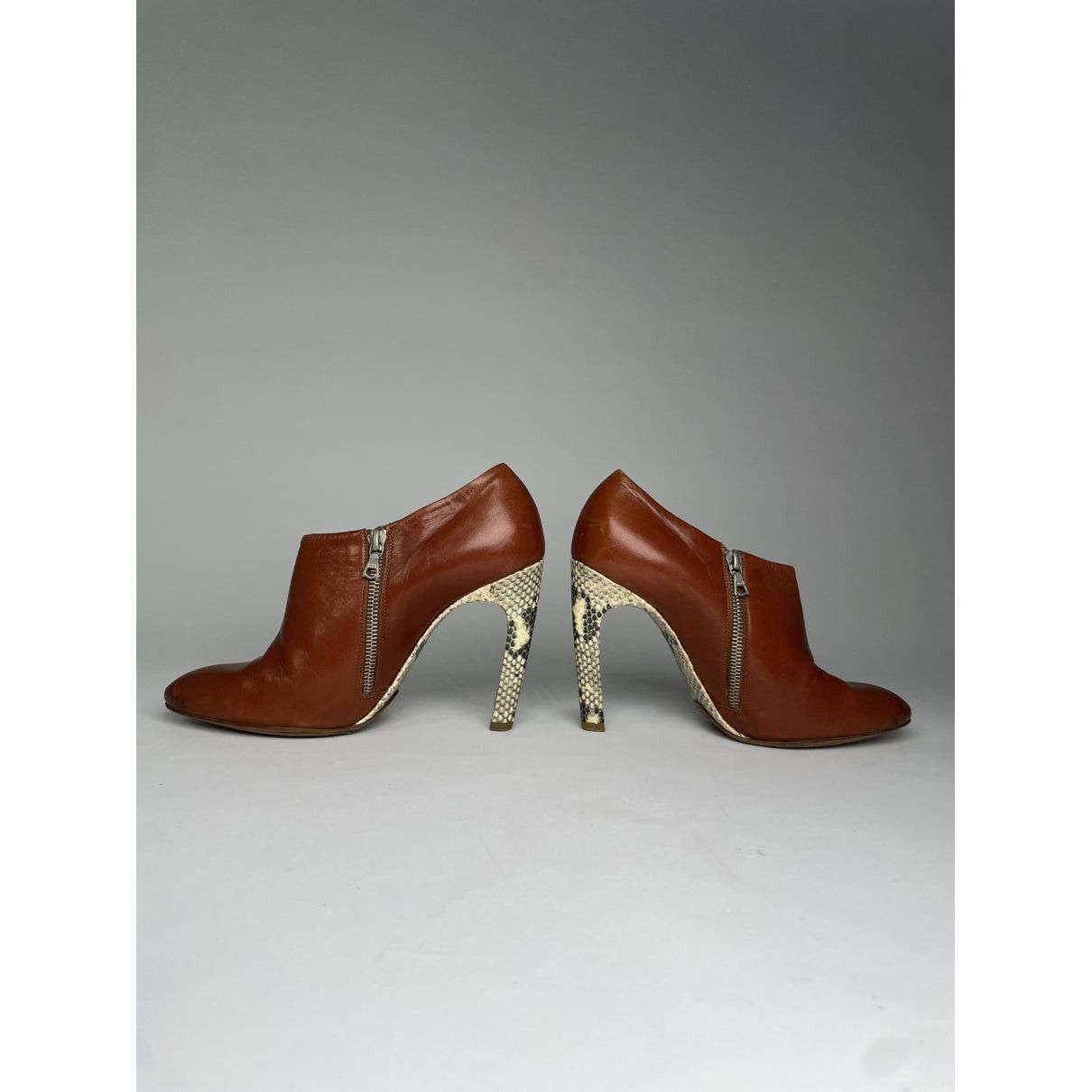 Dries Van Noten Brown Leather Heel Size US 7.5 / IT 37.5 - 3 Thumbnail