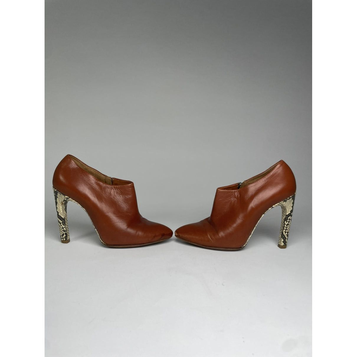 Dries Van Noten Brown Leather Heel Size US 7.5 / IT 37.5 - 2 Thumbnail