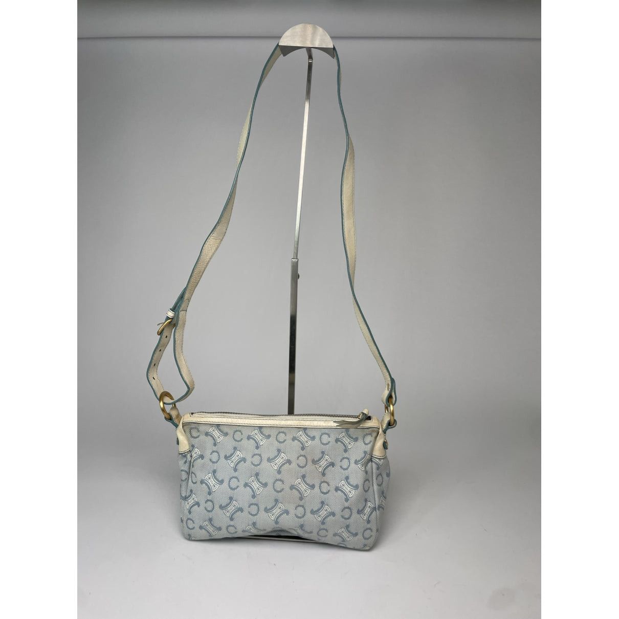 Celine SAC 16 BESACE White Cotton Handbag Size ONE SIZE - 5 Thumbnail