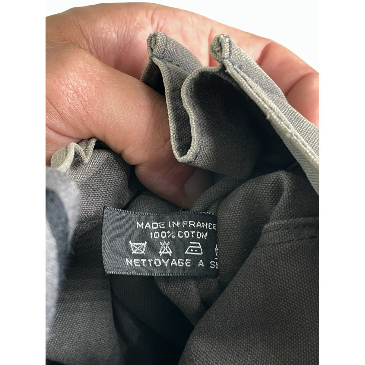 Other Hermès Grey Cotton Handbag Size ONE SIZE - 5 Thumbnail