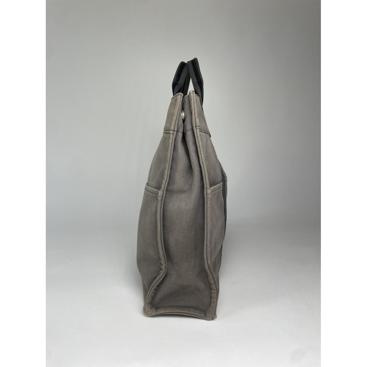 Other Hermès Grey Cotton Handbag Size ONE SIZE - 3 Thumbnail