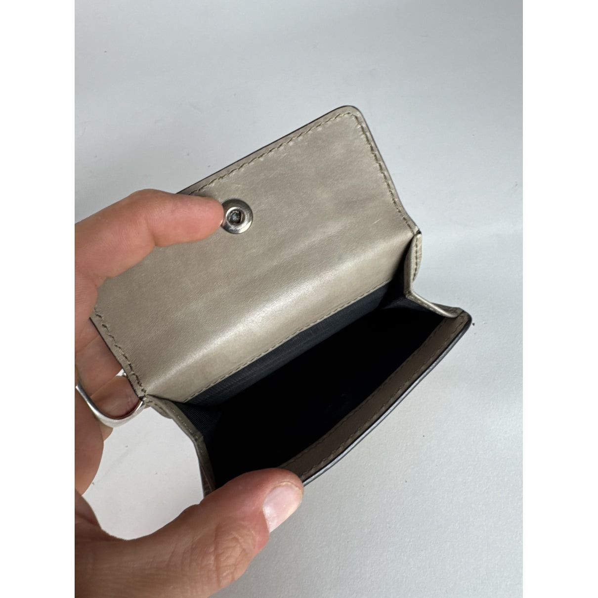 Celine Triomphe Grey Leather Wallet Size ONE SIZE - 4 Thumbnail