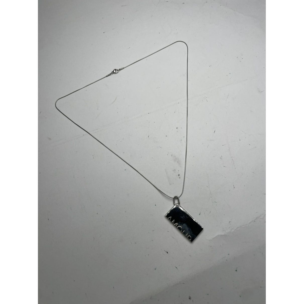 Other Hermès Silver Steel Necklace Size ONE SIZE - 3 Thumbnail