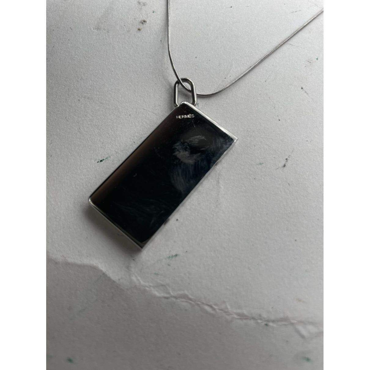 Other Hermès Silver Steel Necklace Size ONE SIZE - 5 Thumbnail