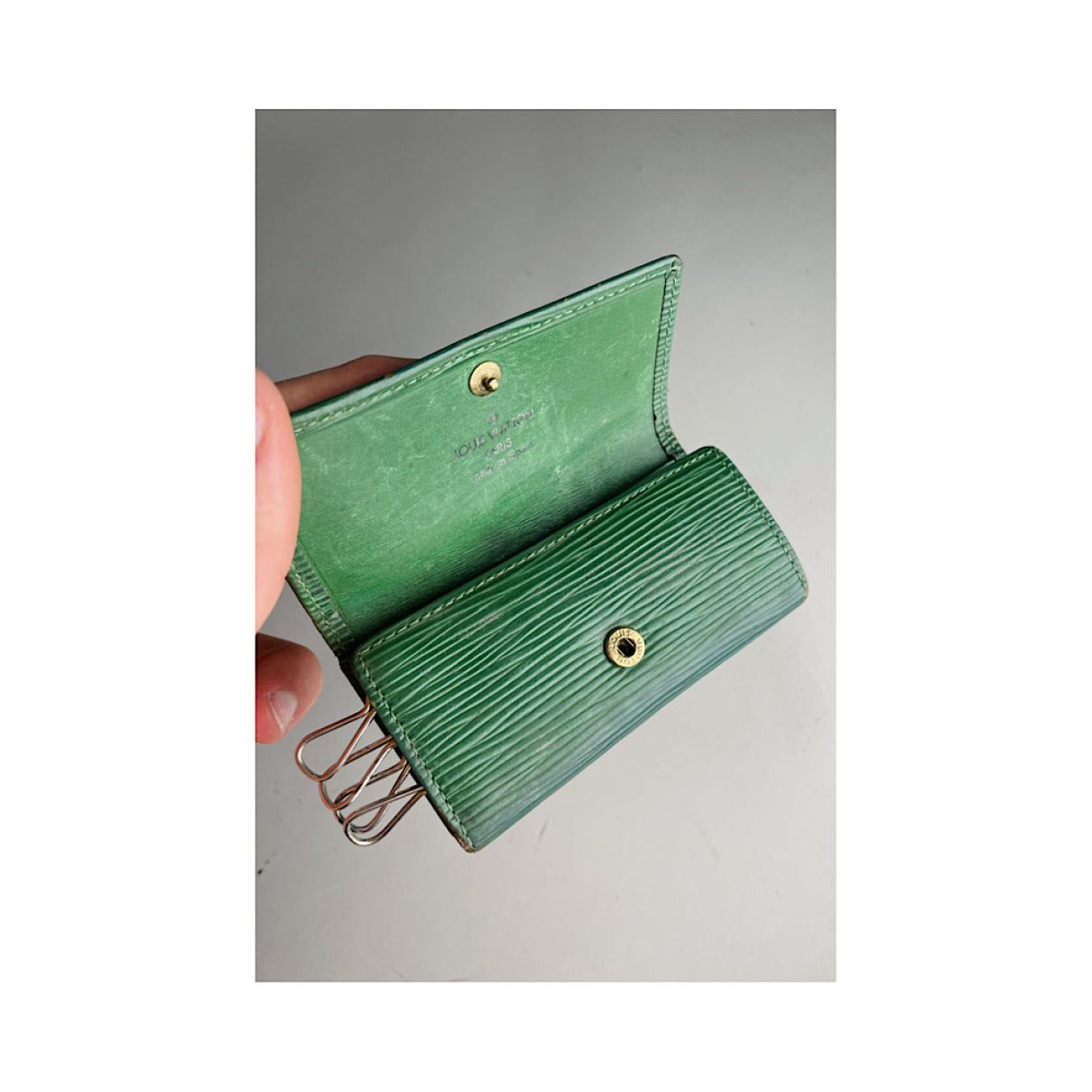 Louis Vuitton Lockme Green Leather Purse Size ONE SIZE - 5 Thumbnail