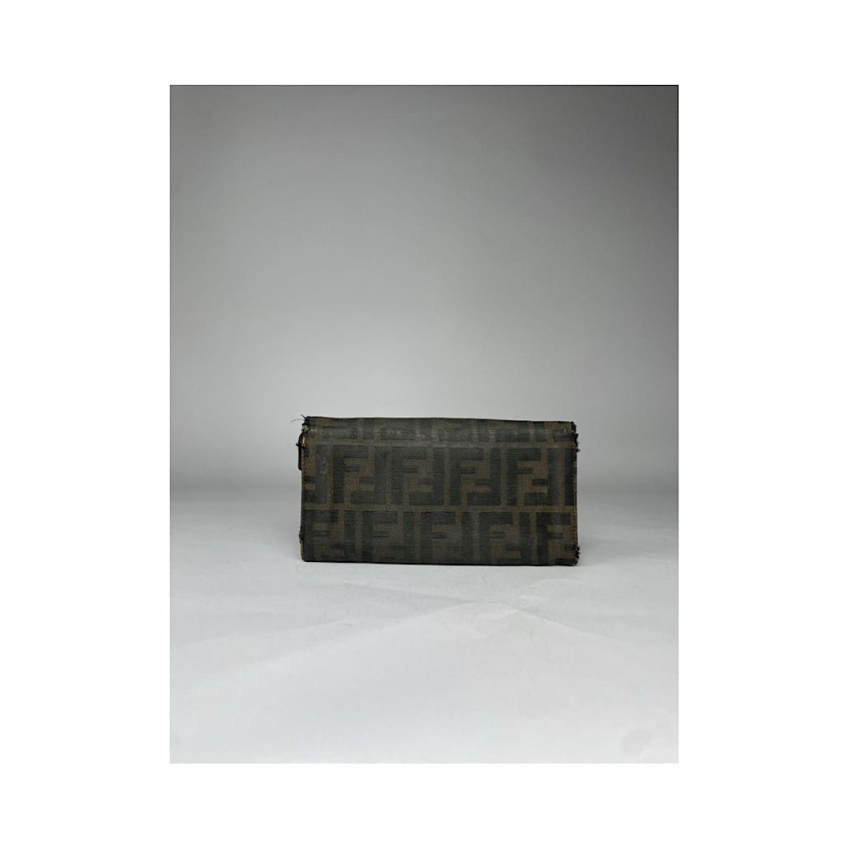 Fendi Baguette Brown Cotton Wallet Size ONE SIZE - 2 Thumbnail