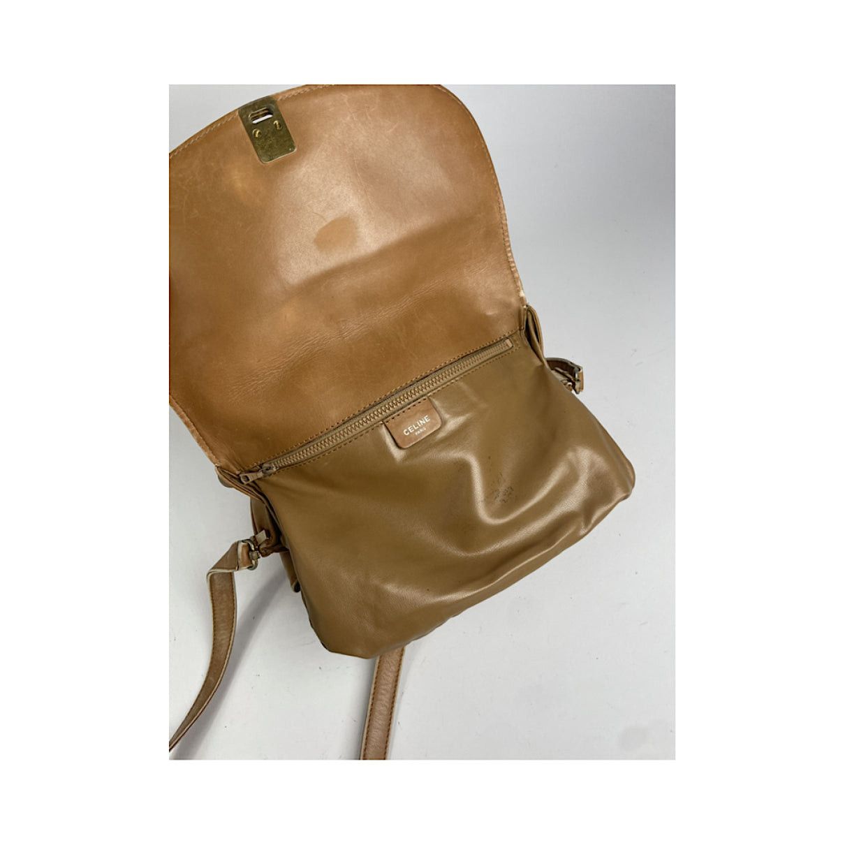 Celine SAC 16 BESACE Brown Leather Handbag Size ONE SIZE - 2 Thumbnail