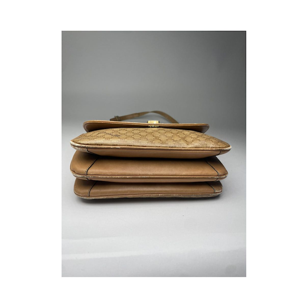 Celine SAC 16 BESACE Brown Leather Handbag Size ONE SIZE - 4 Thumbnail