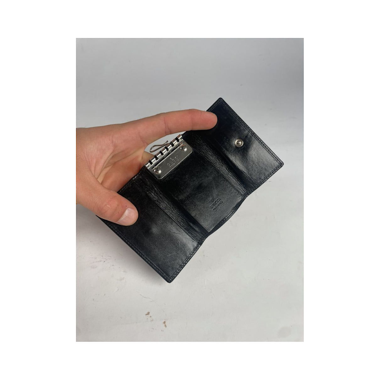 GG Blooms Black Cotton Purse