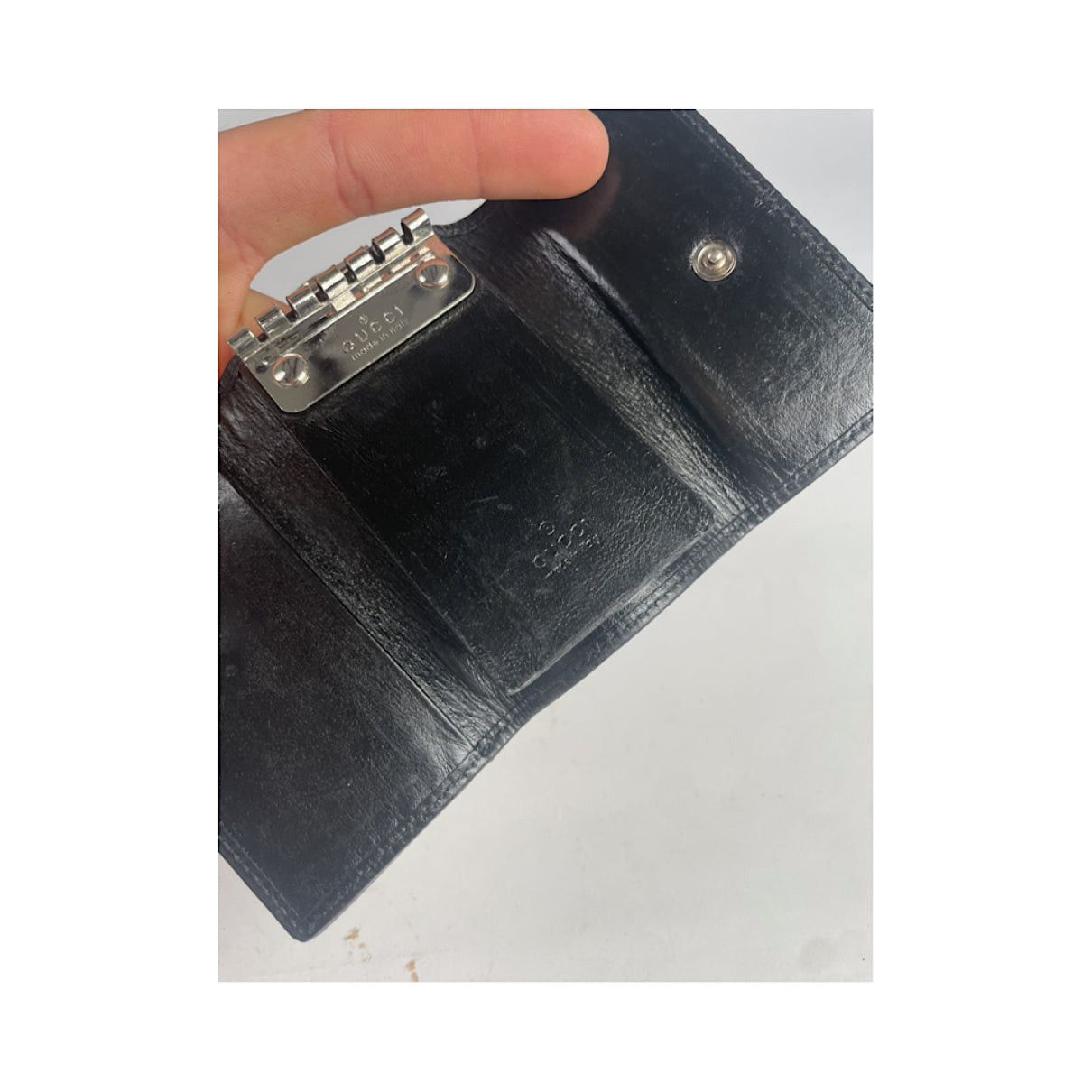 GG Blooms Black Cotton Purse