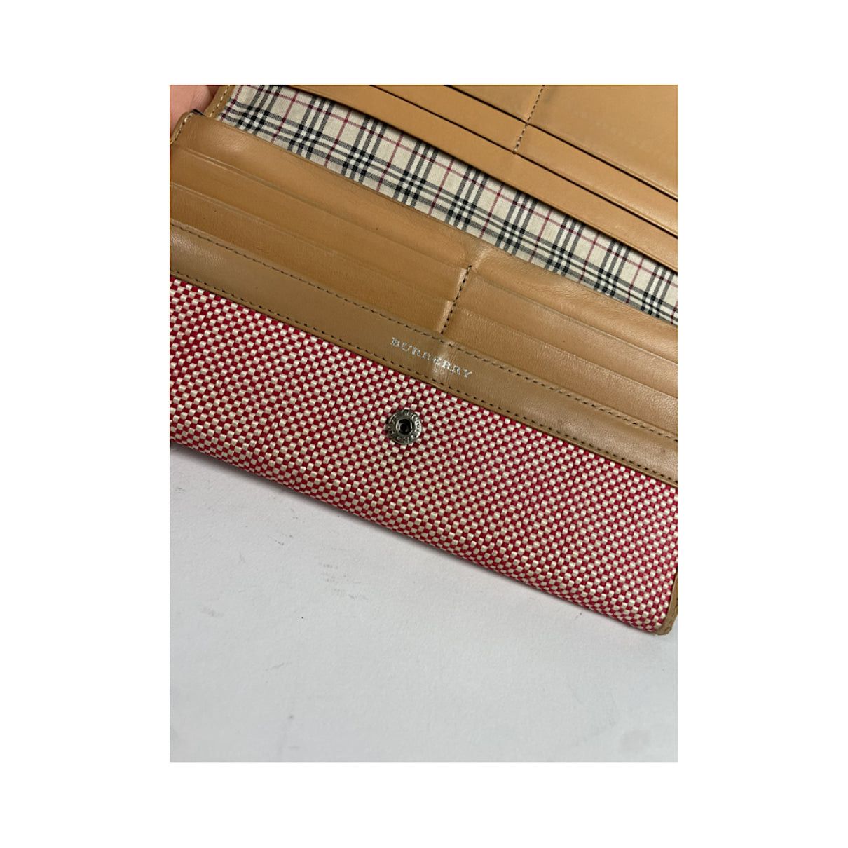 Burberry Red Leather Wallet Size ONE SIZE - 5 Thumbnail